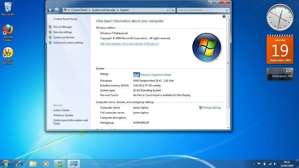 Windows 7 Upgrading