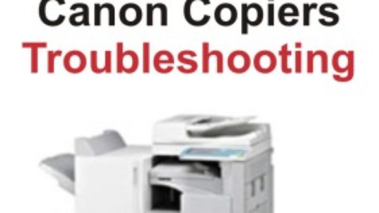 Troubleshooting a Canon photocopier