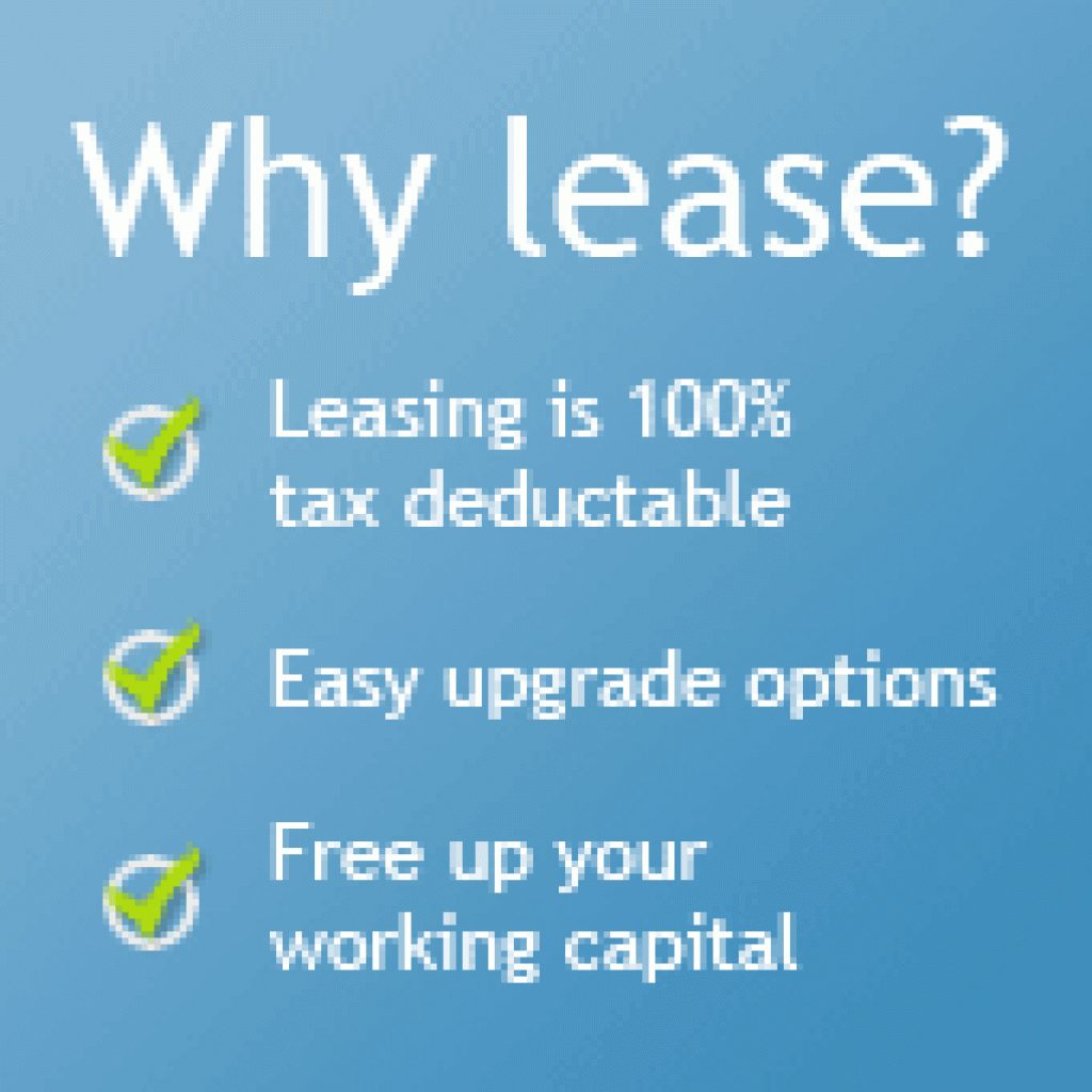 Graphic explaining why leasing printers is a good option