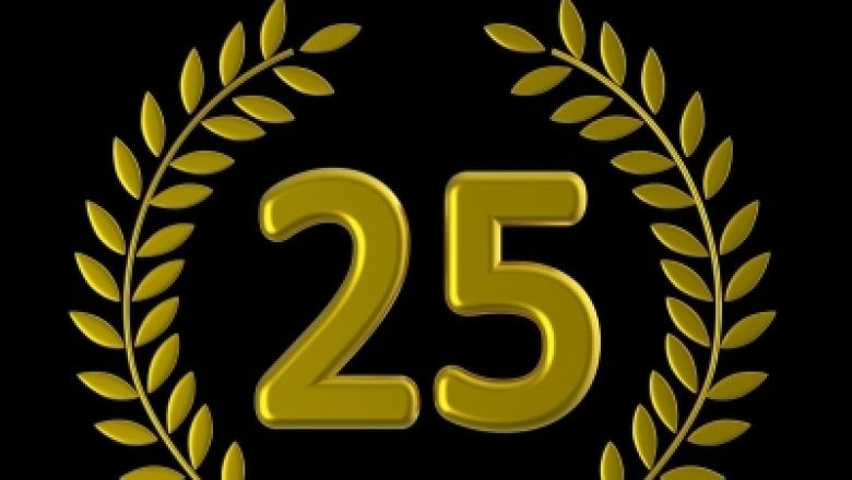 25 years celebrations icon